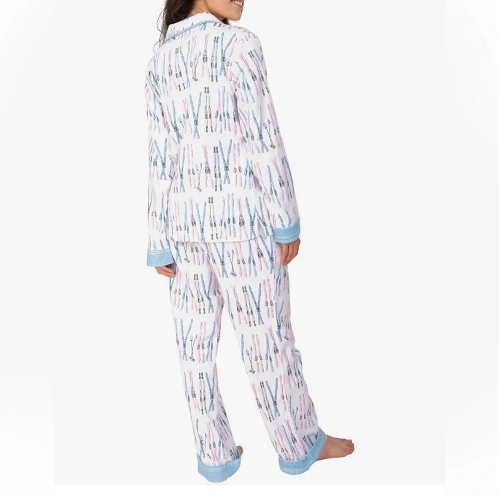 Munki Munki Pajamas for Women Classic Flannel PJ Set Long Sleeve Large NWT - Picture 2 of 6